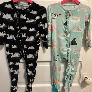 2 posh peanut pajamas size 12-18 month